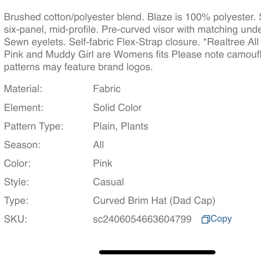 Pink Real Tree Hat - Picture 2 of 8